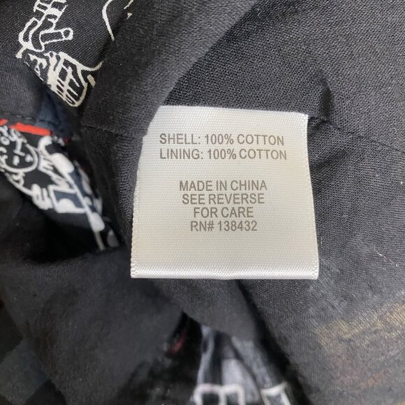 ModCloth Plus 1X Novelty Print Shirt Dress • Fit & Flare • Retro Black & Red - Picture 9 of 12